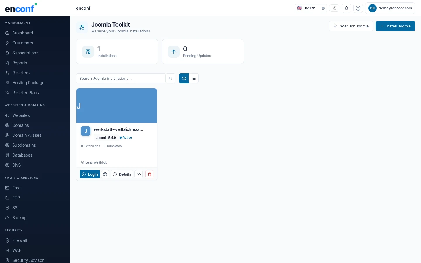 enconf Joomla Toolkit