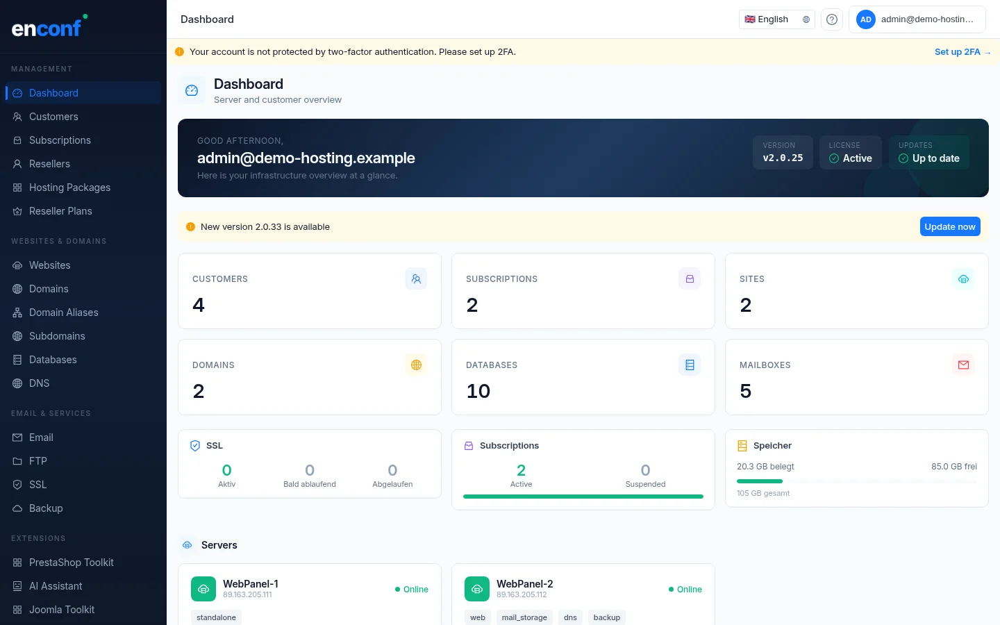 enconf PrestaShop Toolkit